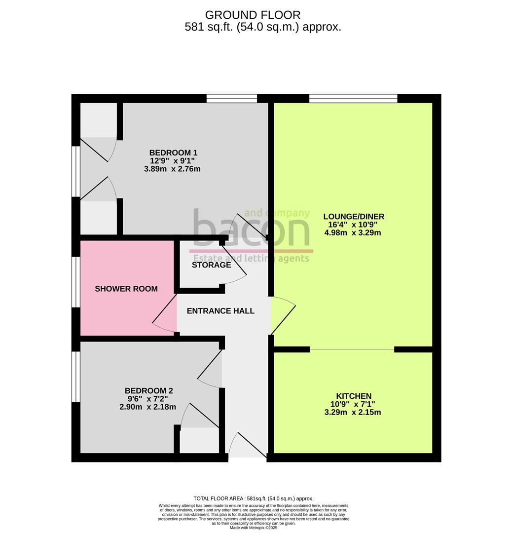 Floor Plan | Flat - Retirement | Carnegie Road, Worthing, BN11 | For Sale